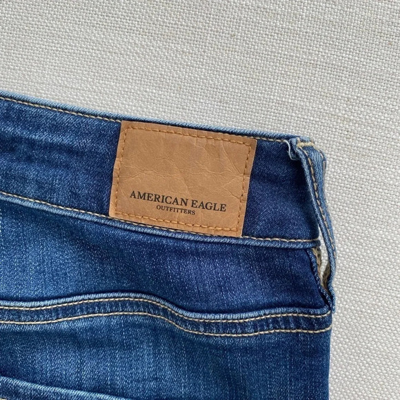 AMERICAN Eagle Super  High-Rise Jegging Dark Wash Size 0 - Picture 9 of 10